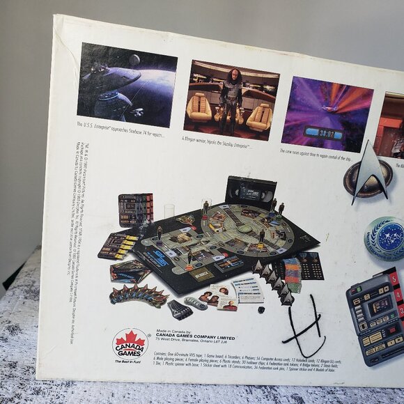 1993 Star Trek Next Generation Klingon Interactive VCR VHS Board Game - Picture 10 of 16